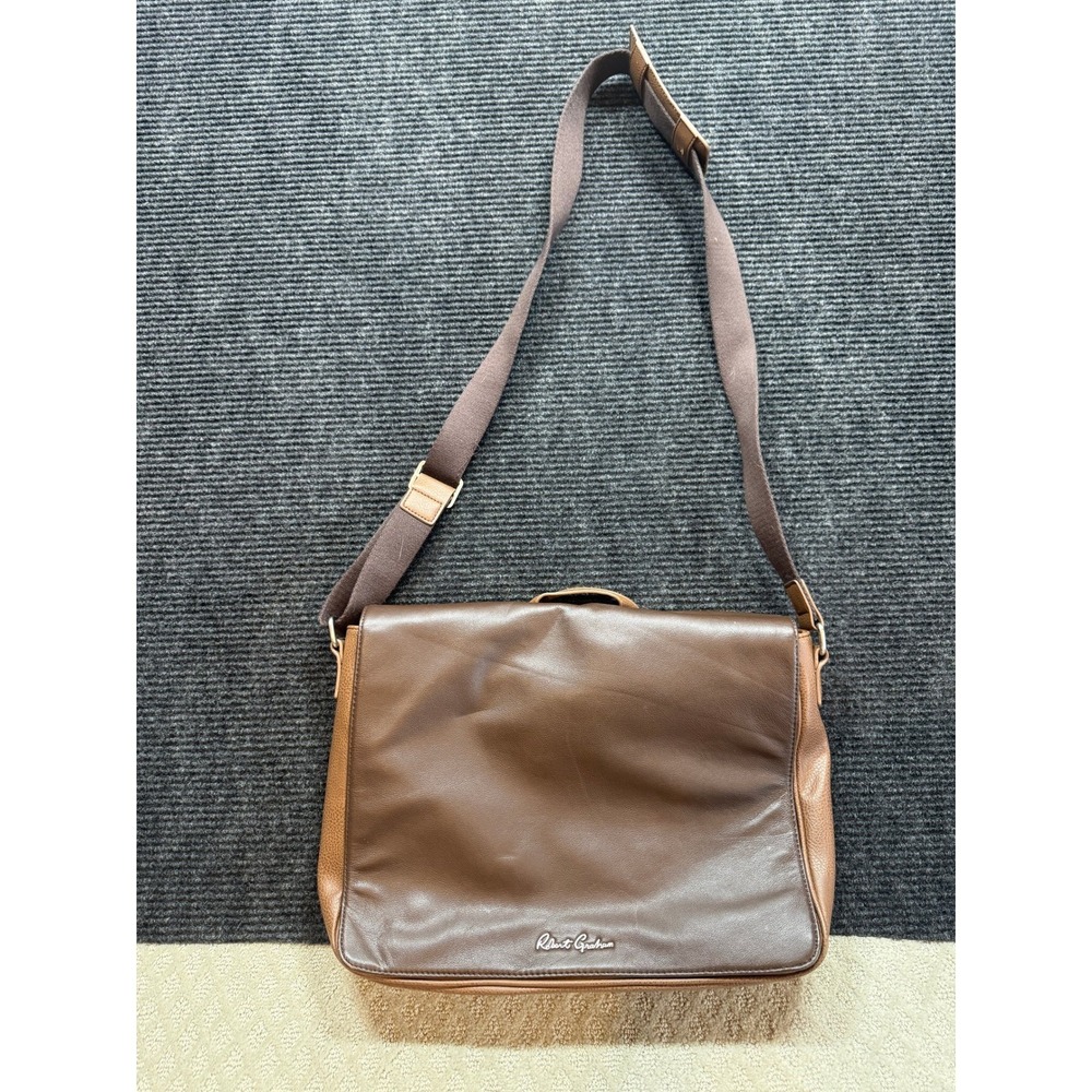 Robert Graham Brown‎  Messenger Bag Paisley Lining Laptop Satchel Mens